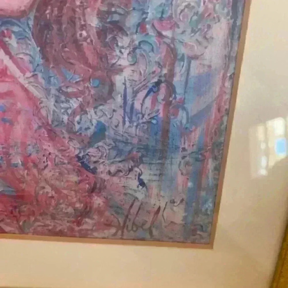 edna hibel coa prints reproduction  frame pair of 2 - Picture 10 of 12